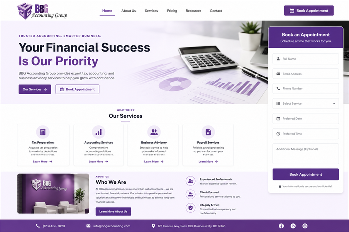Web design project